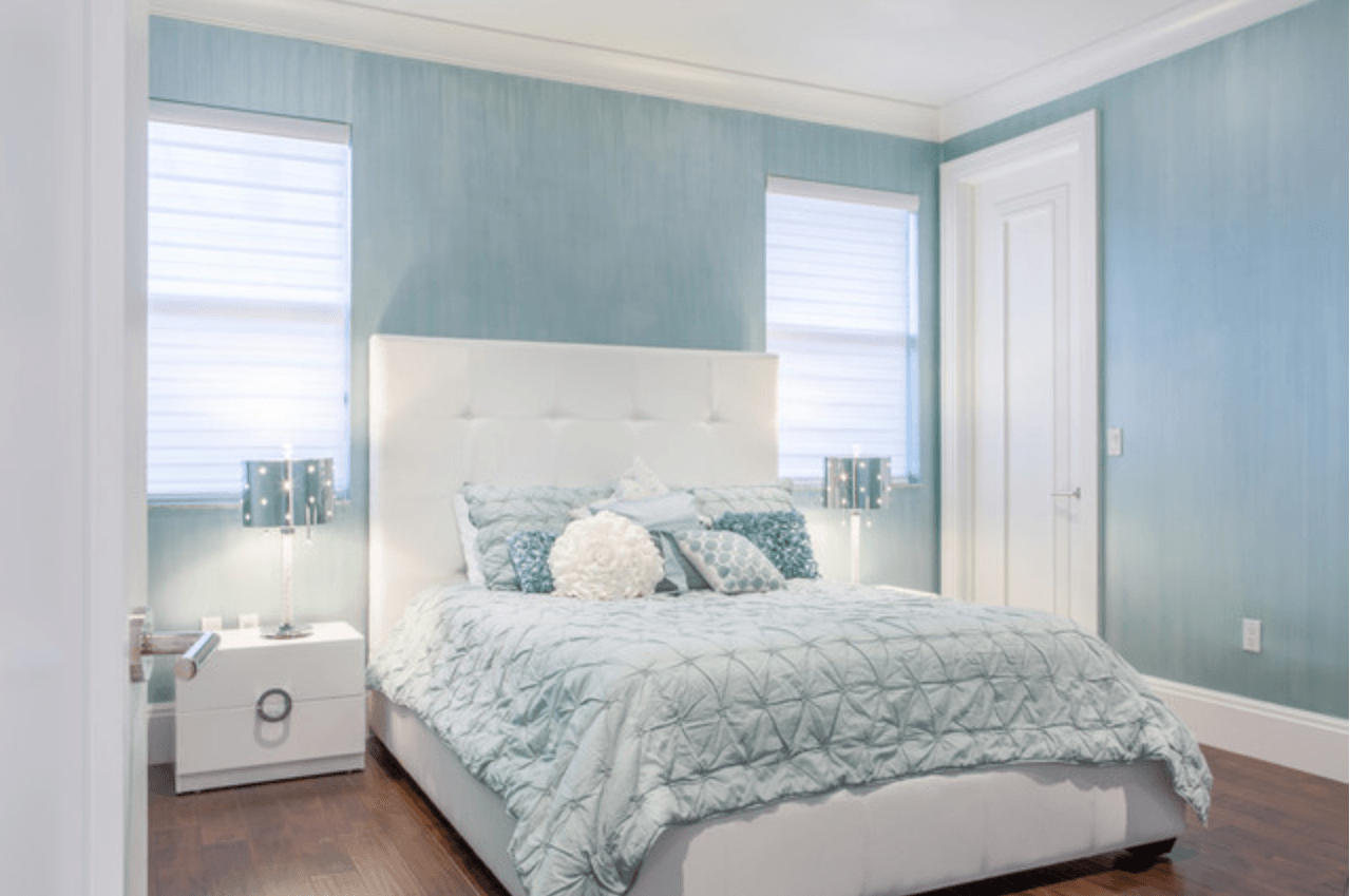 The powder blue hue is not only beautiful to look at but it is soft, delicate and offers a calming feel in any room.