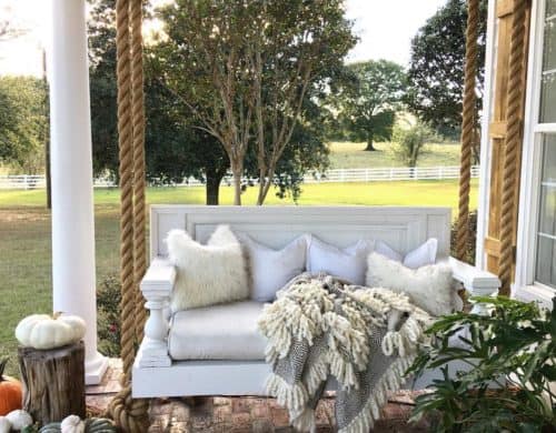 Additionally, it adds another seating area to your porch that can host 2-3 guests at once