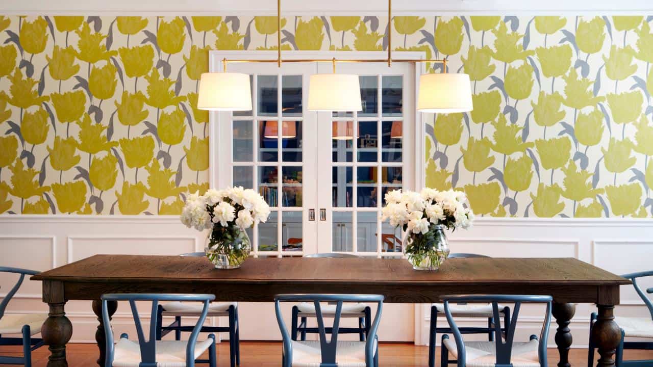 When working on adding an eclectic effect to your dining room go big or go home.