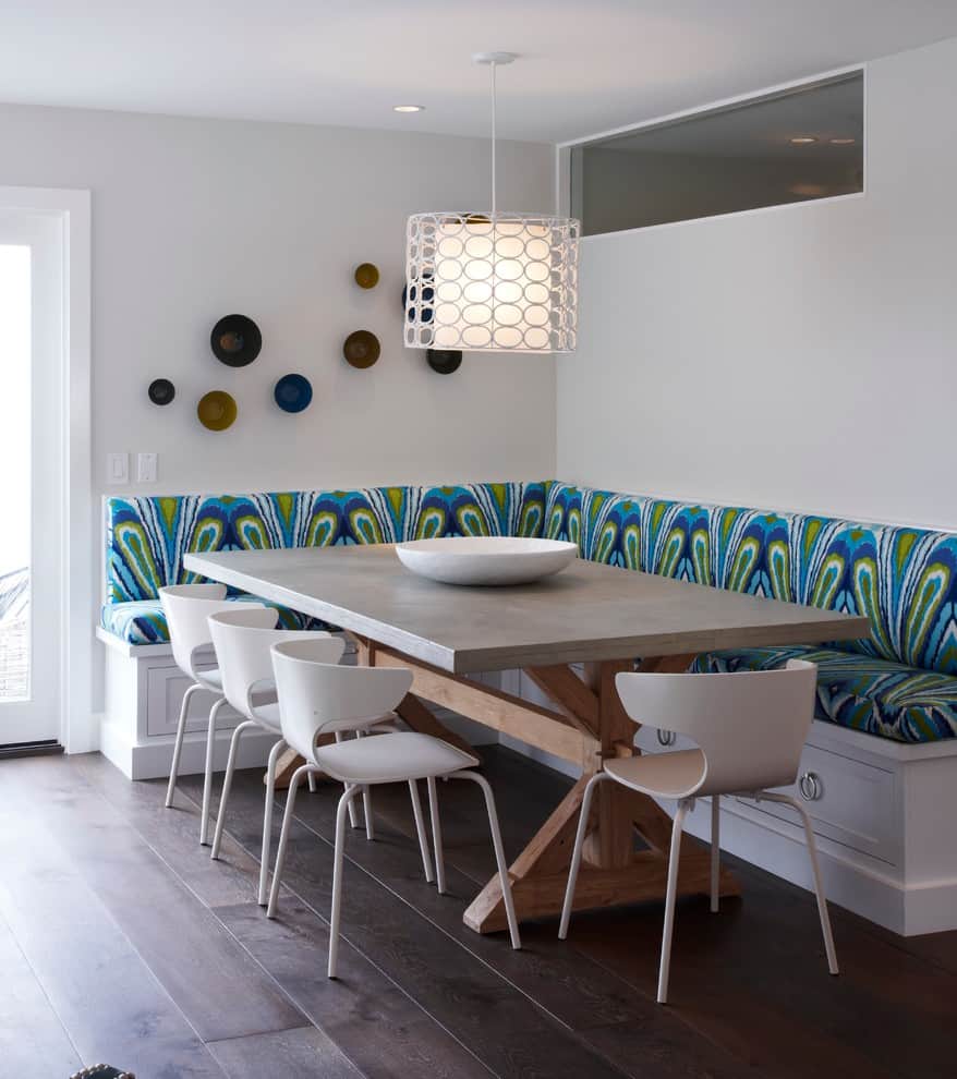 15 Kitchen Banquette Seating Ideas For Your Breakfast Nook   Funky Modern Ktichen Banquette Seating Ideas 