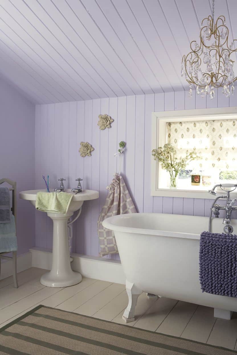 Think outside of the box when it comes to using the color lavender.