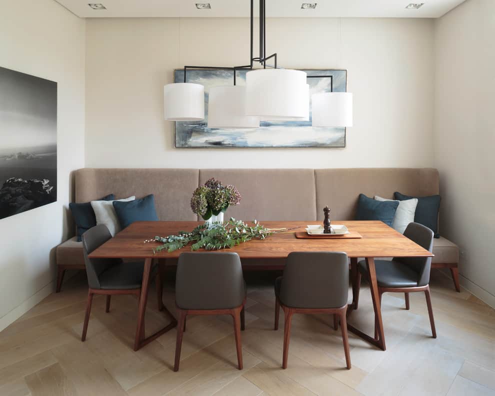 ultra modern banquette seating at home