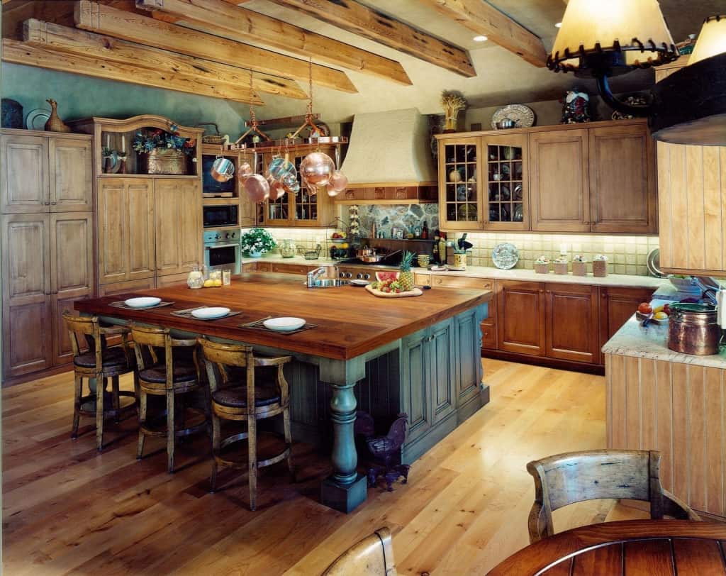 A large kitchen island that is also vintage will make the space richer in farmhouse decor.
