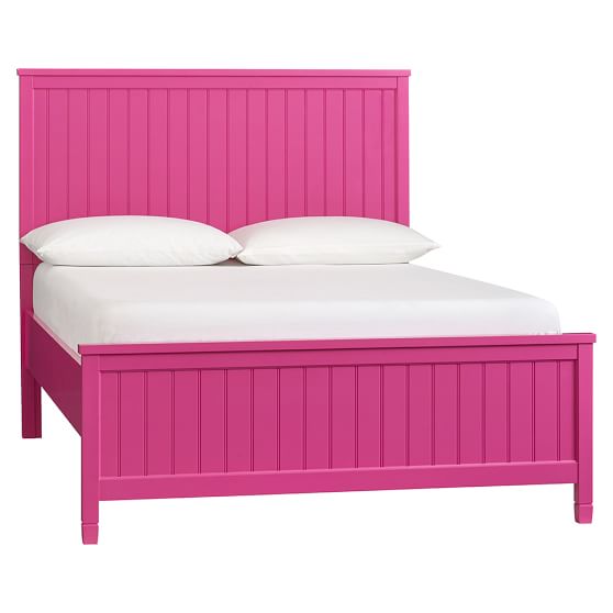 basic pink bed with trundle