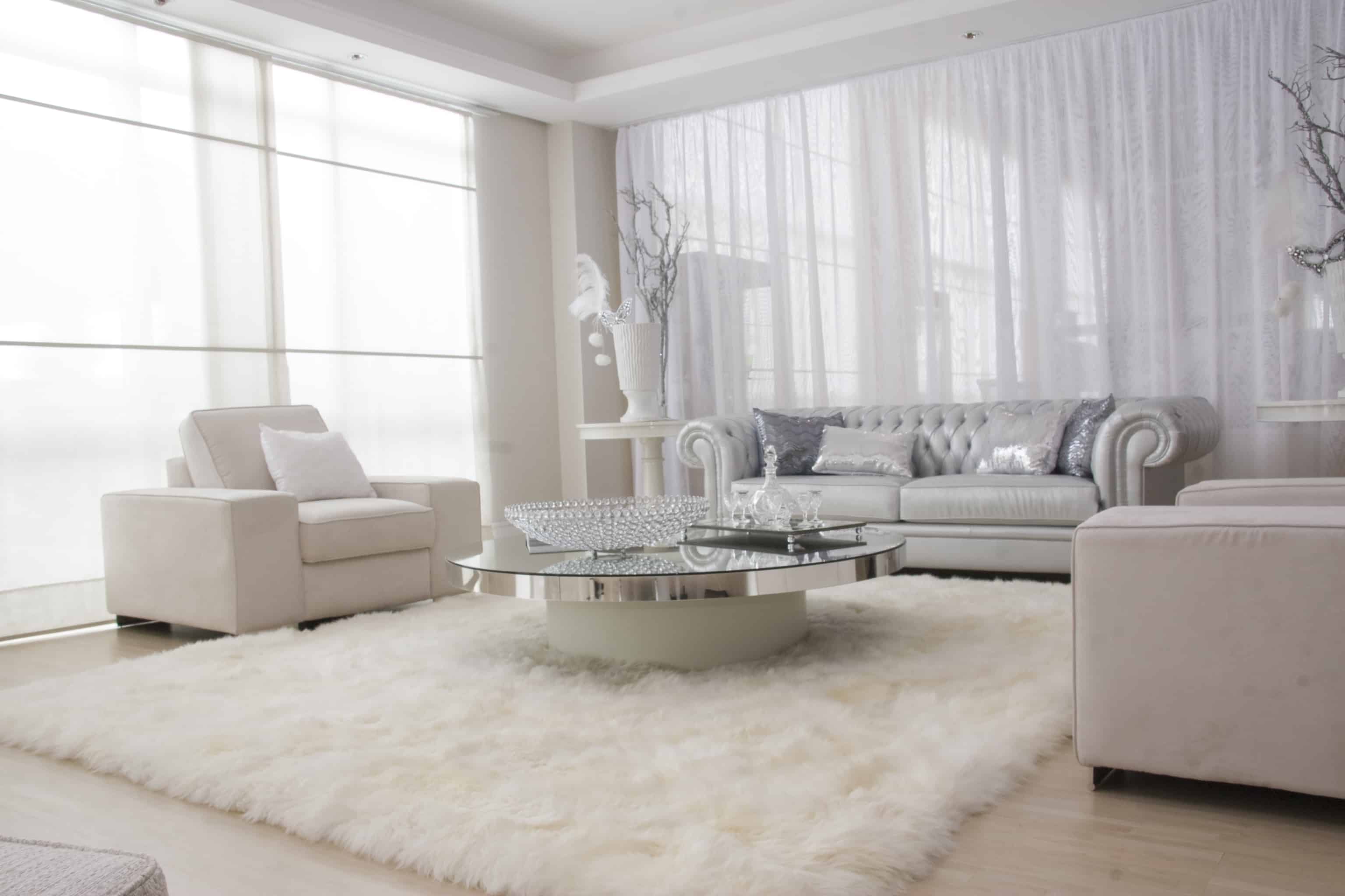 white living room side tables