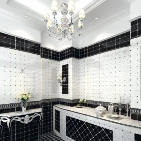 We love the idea of tiles so why not apply tiles all over your bathroom for a mosaic effect that brings the space back to life.