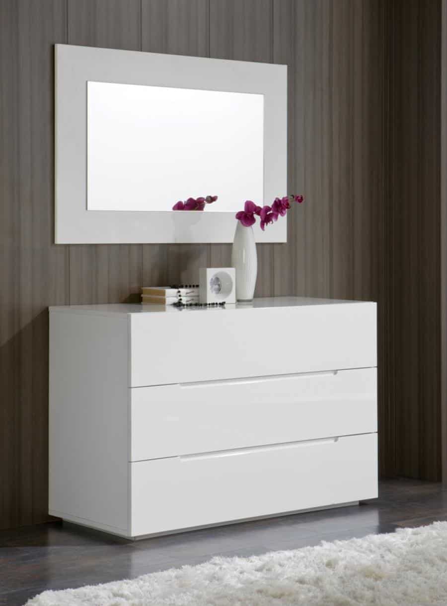 contemporary white chest of drawers
