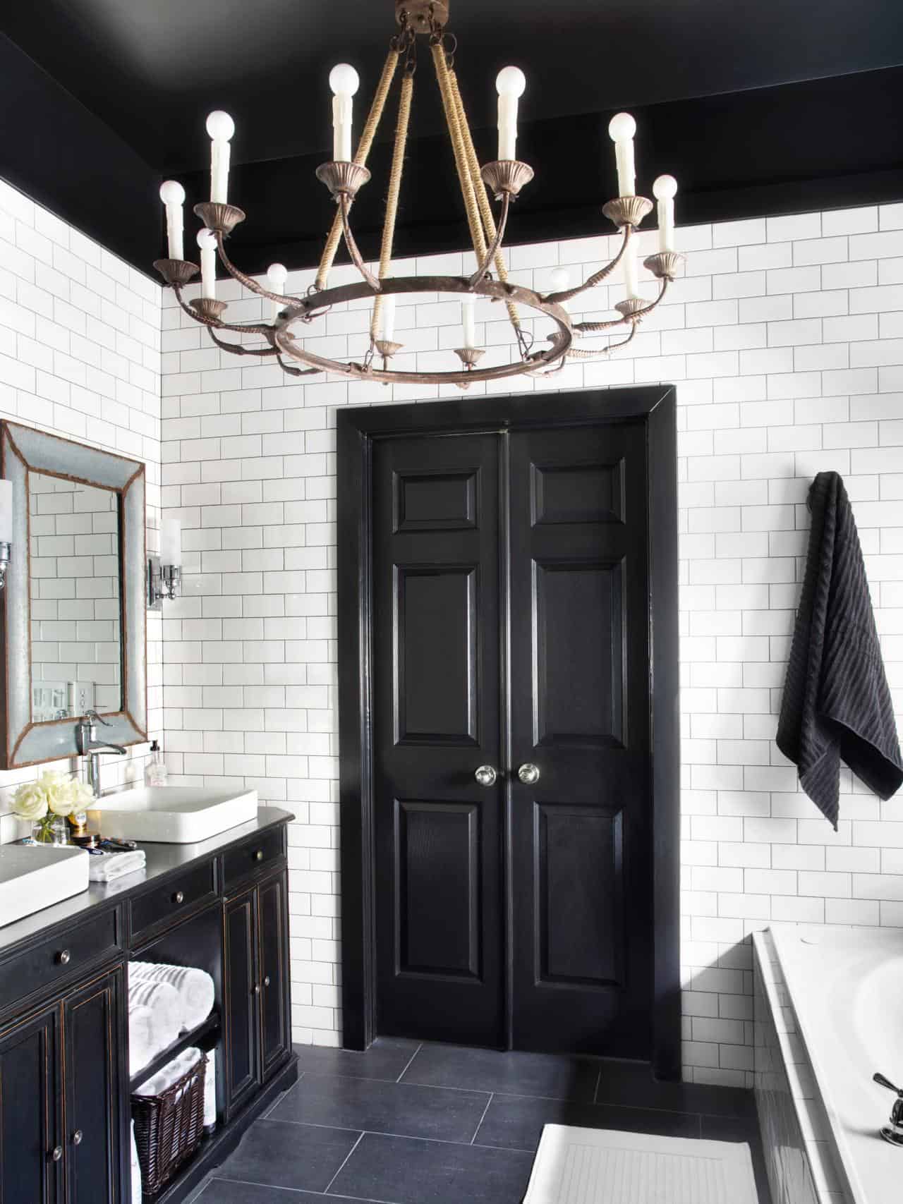 masculine bathroom Black And White Bathroom Ideas That Will Never Go Out Of Style