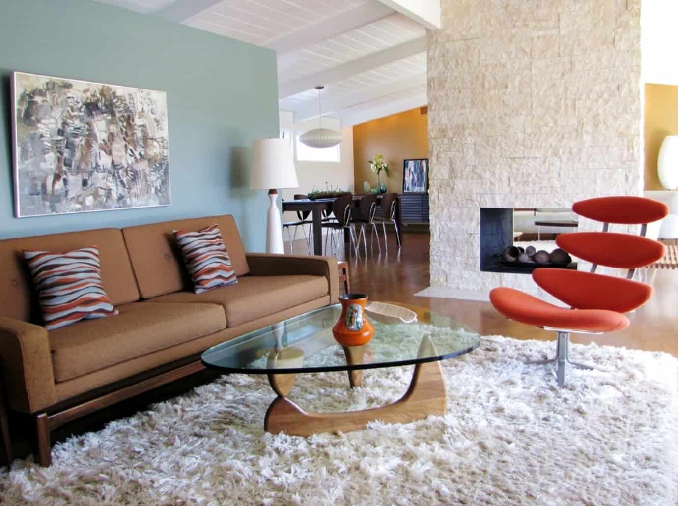 Mid Century Modern Living Room Rugs