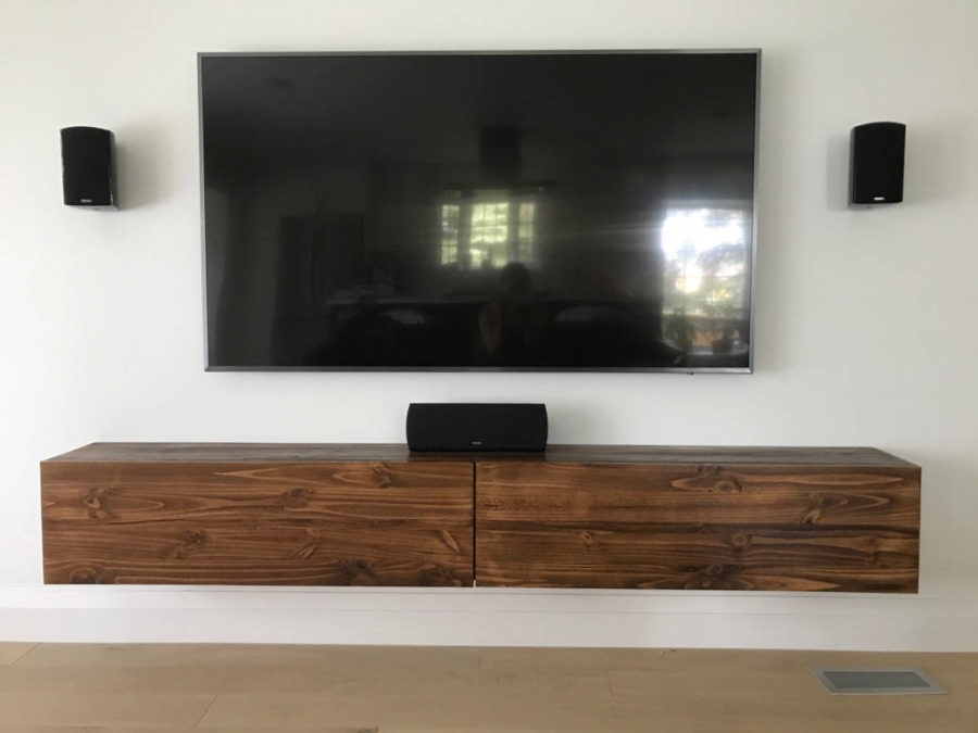 Featured image of post Wood Floating Tv Stand - It&#039;s a beautiful, quality piece made with real wood.