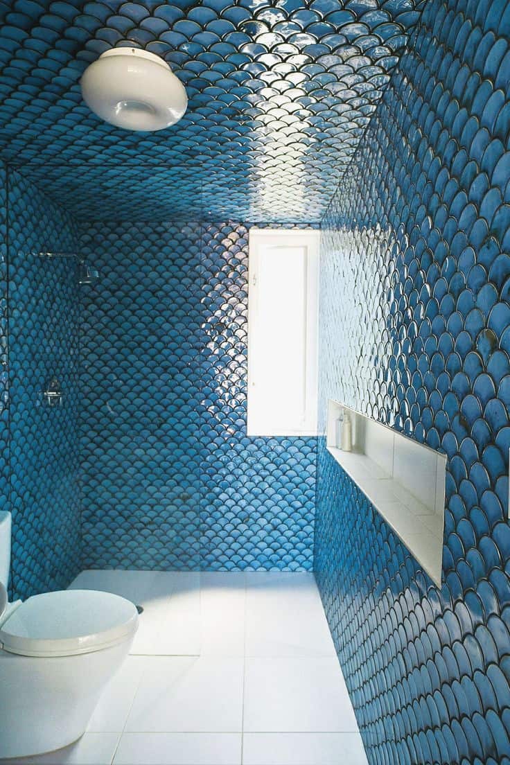 ocean themed bathroom Awesome 15 best Fish scale tiles images on Pinterest