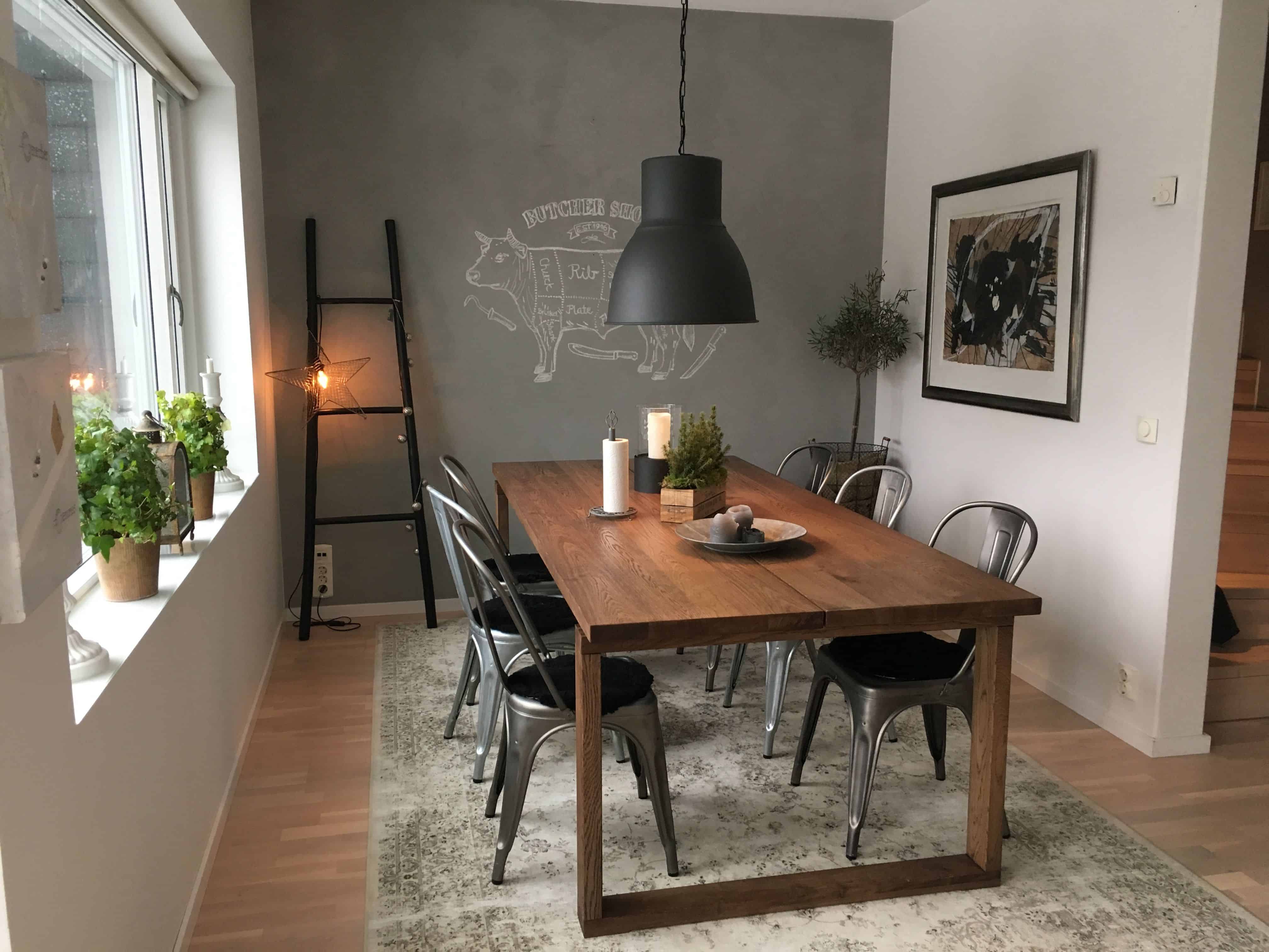 masculine minimal dining room
