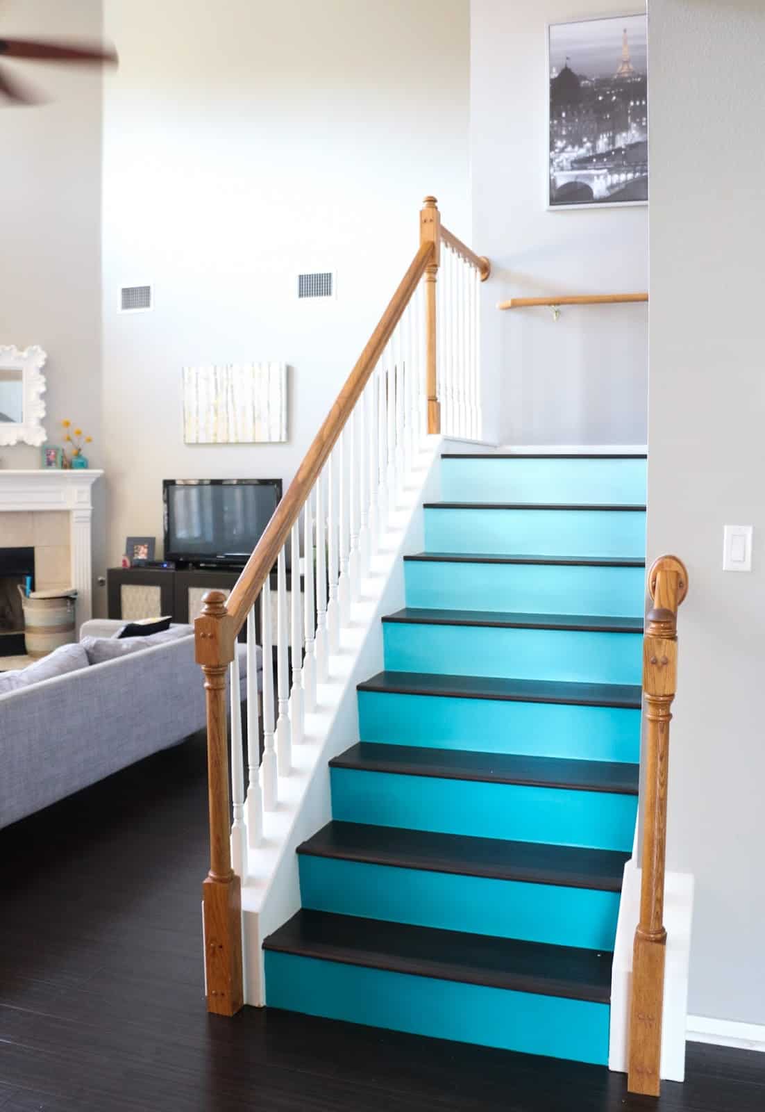 colorful staircase Innovative Staircase Decorating Ideas