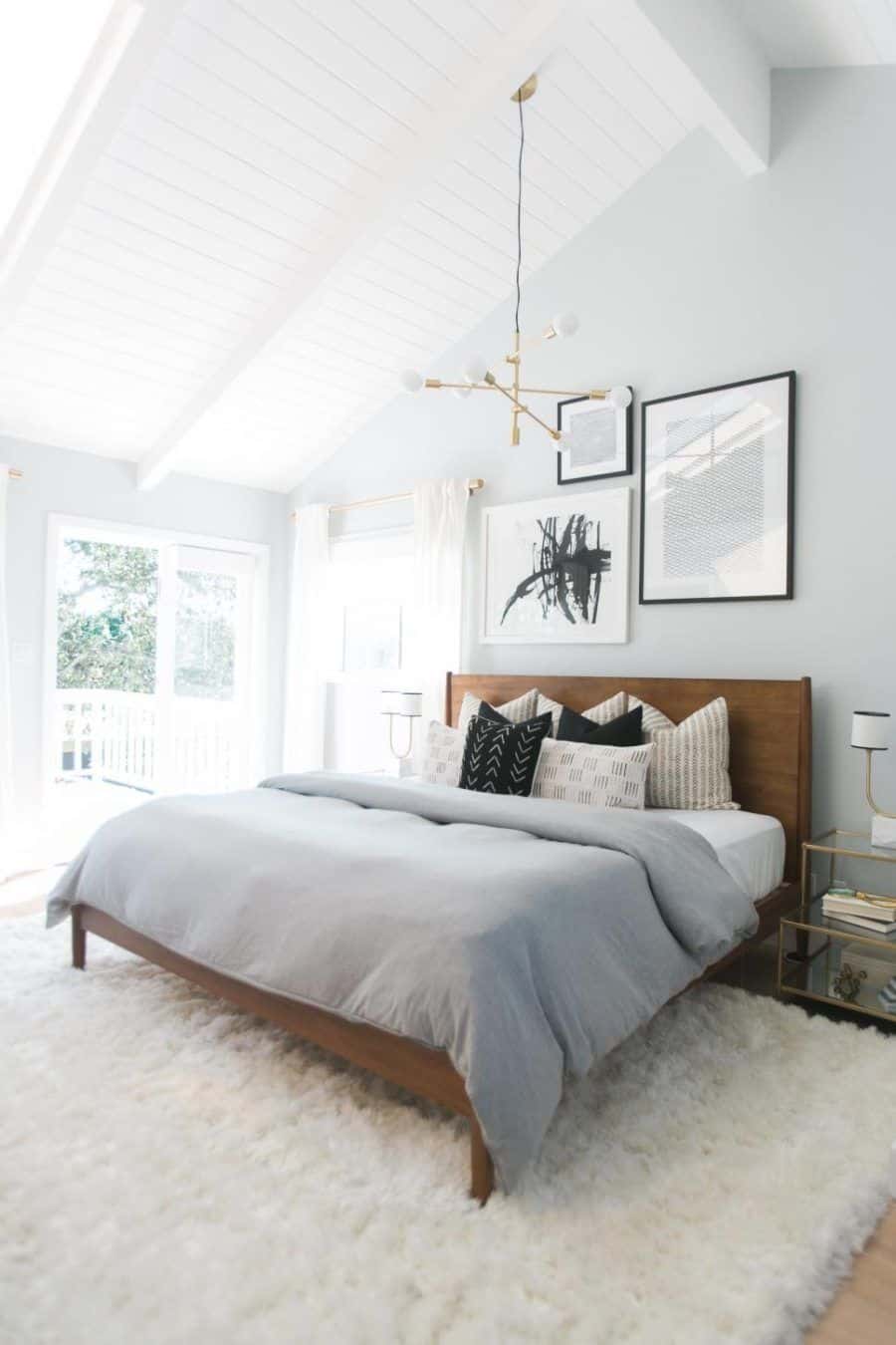 light and bright modern bedroom