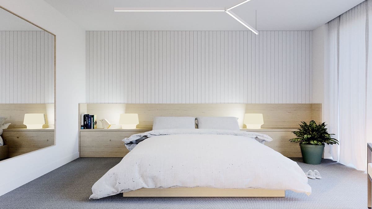 minimal modern bedroom
