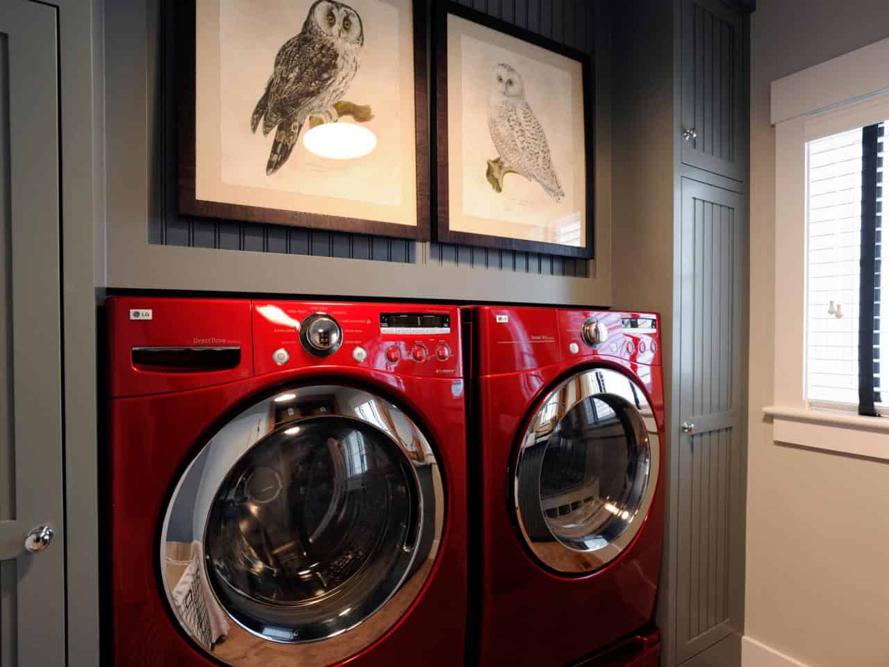 contemporary laundry room