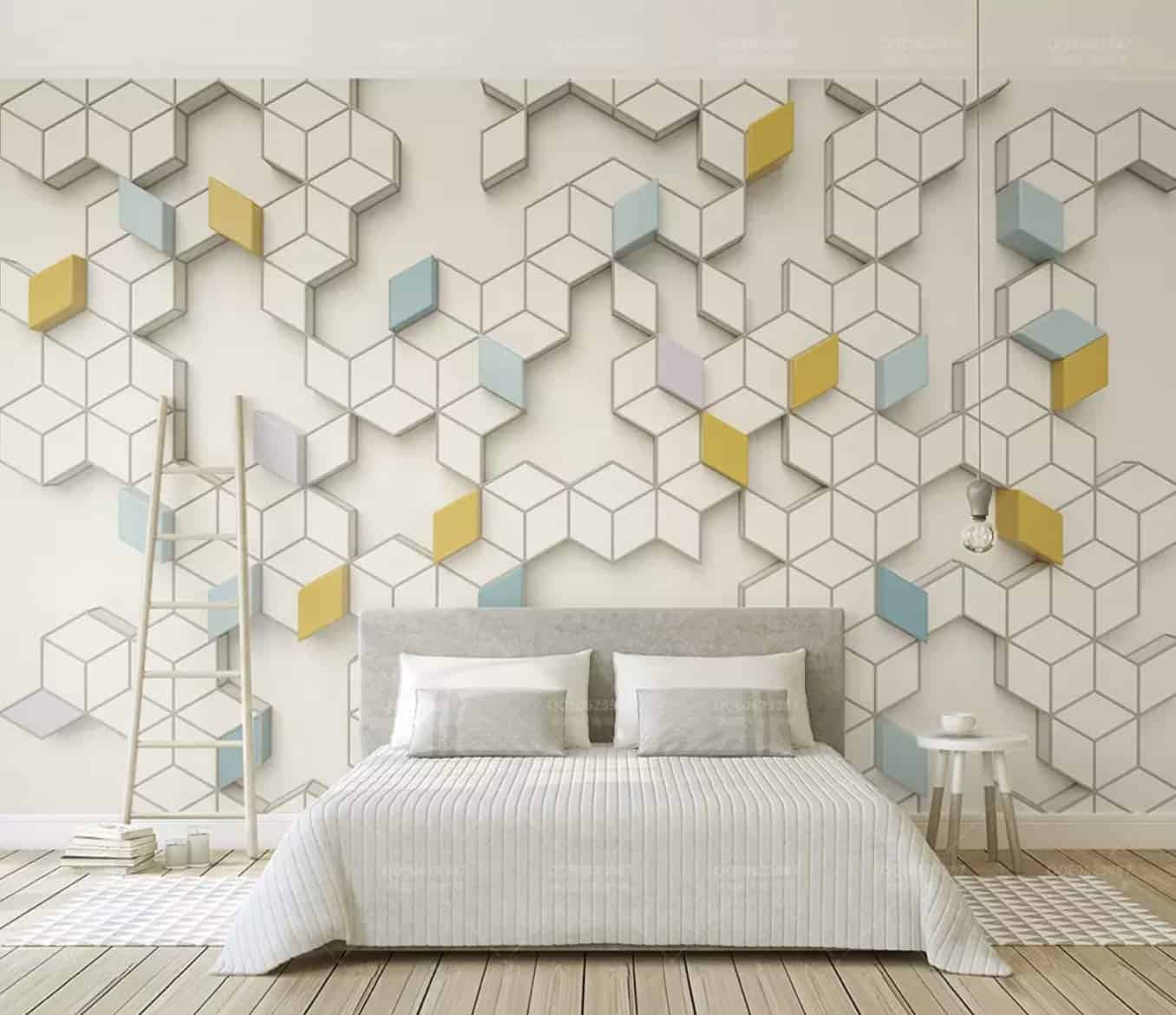 3D geometric wallpaper