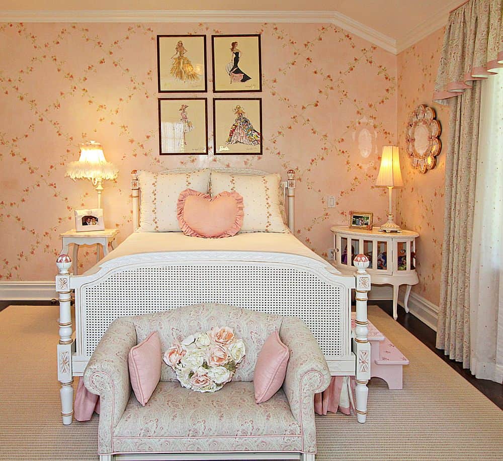 pink shabby chic bedroom ideas