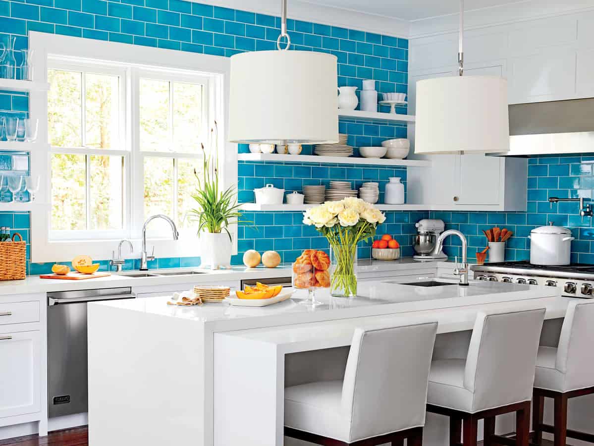 bright hues kitchen