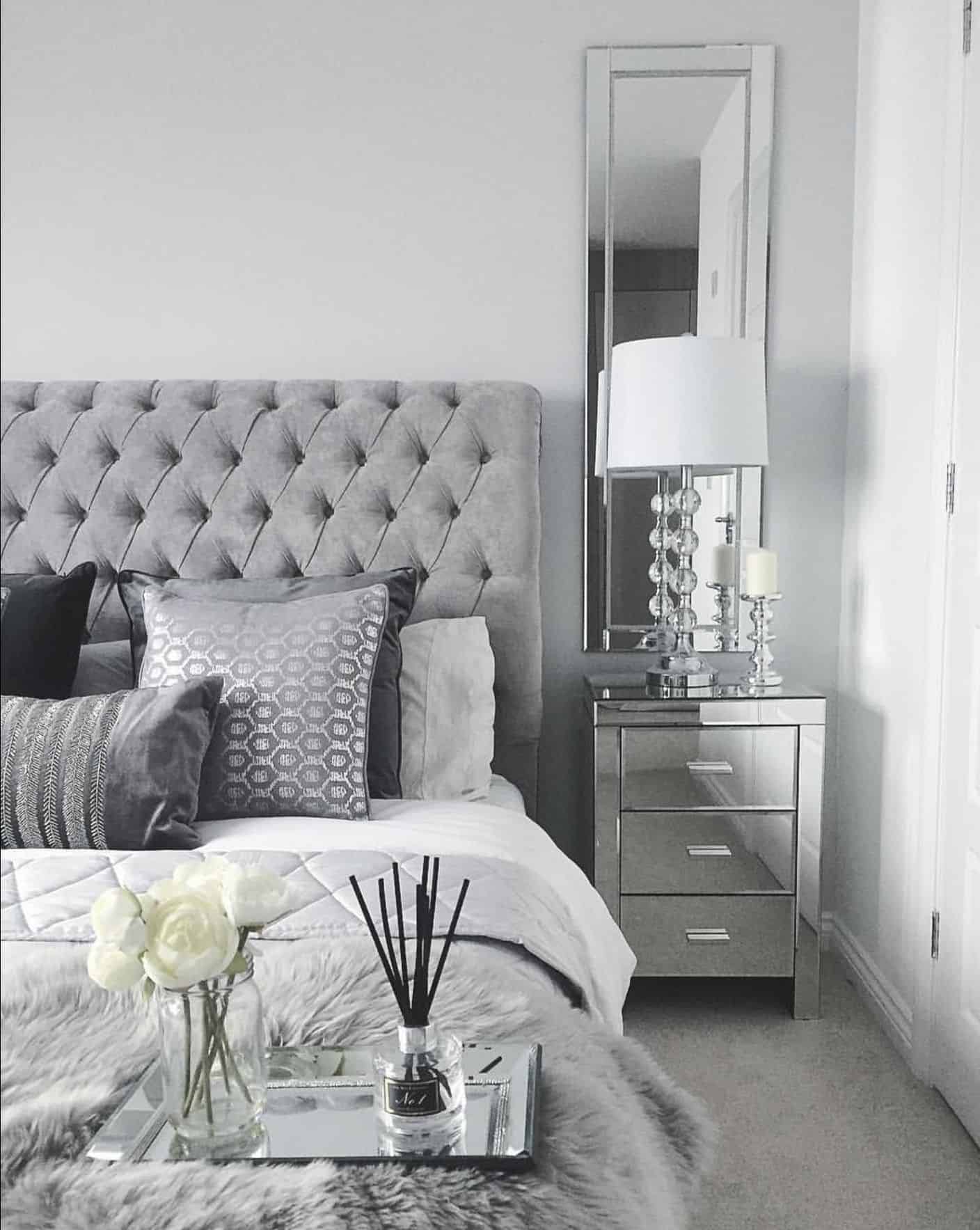 mirrored bedside table 2