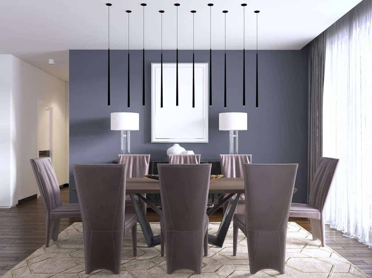 accent wall dining room