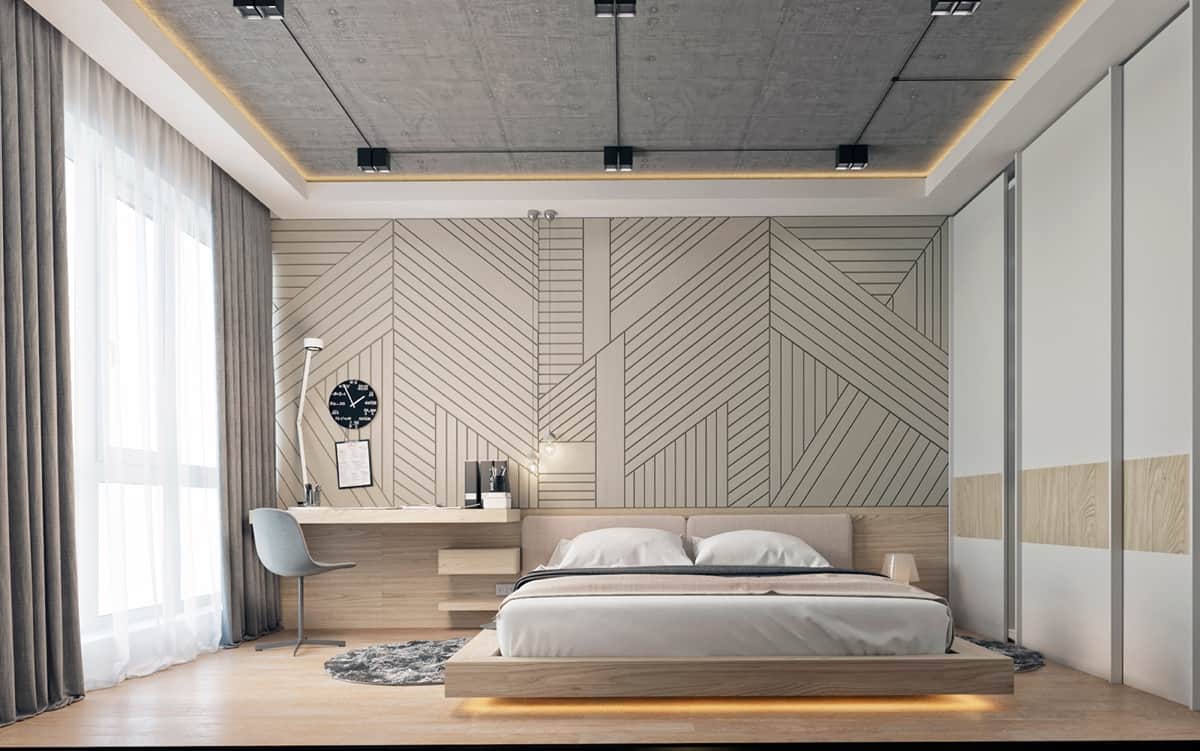 geometrig lintr Charming and Dreamy Small Bedroom Ideas