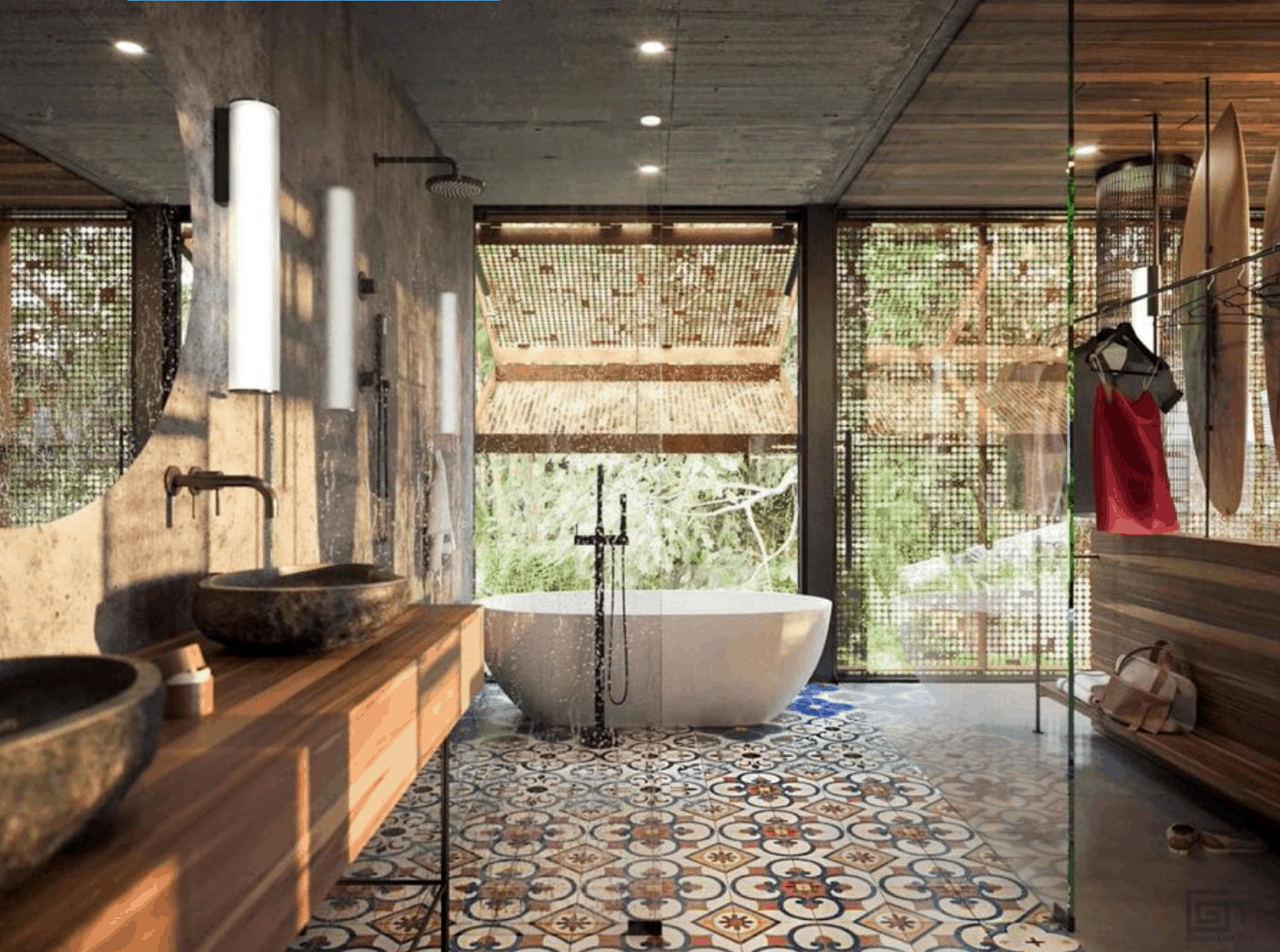 outdoor bathroom with tiles Bathroom Tile Ideas That Are Sure To Inspire Your Next Renovation