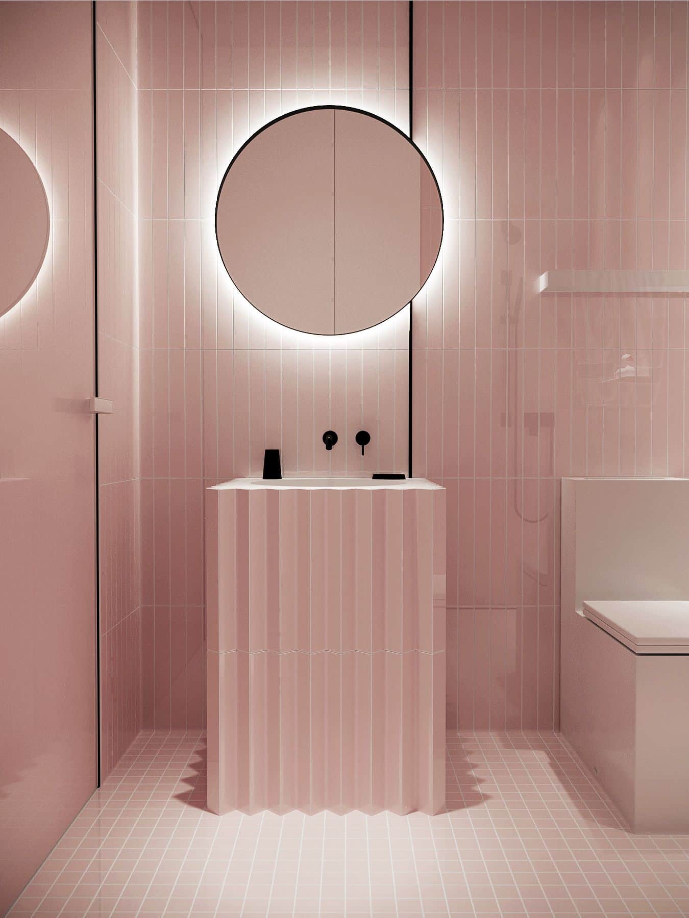 pink bathroom