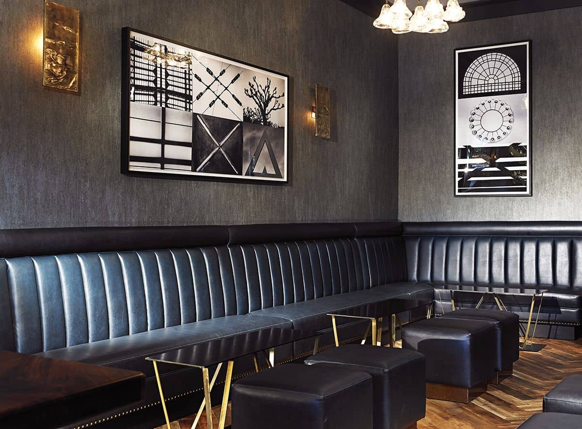 leather banquette