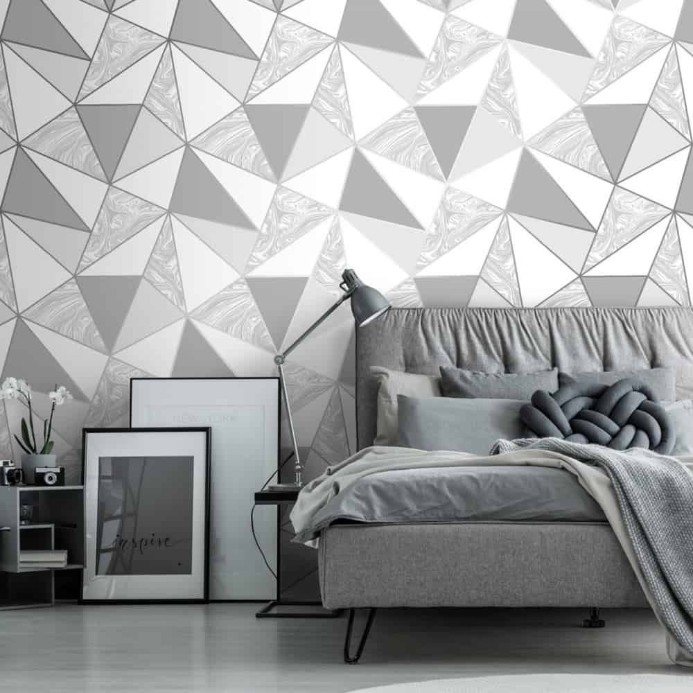 pattern wallpaper gray