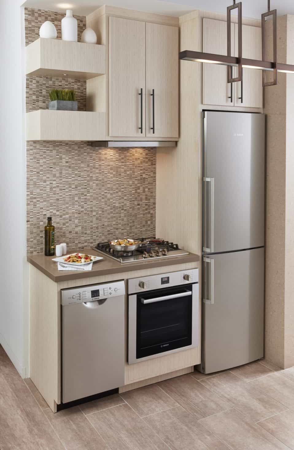 small kitchen with appliances