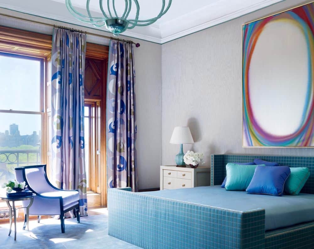colorful modern bedroom