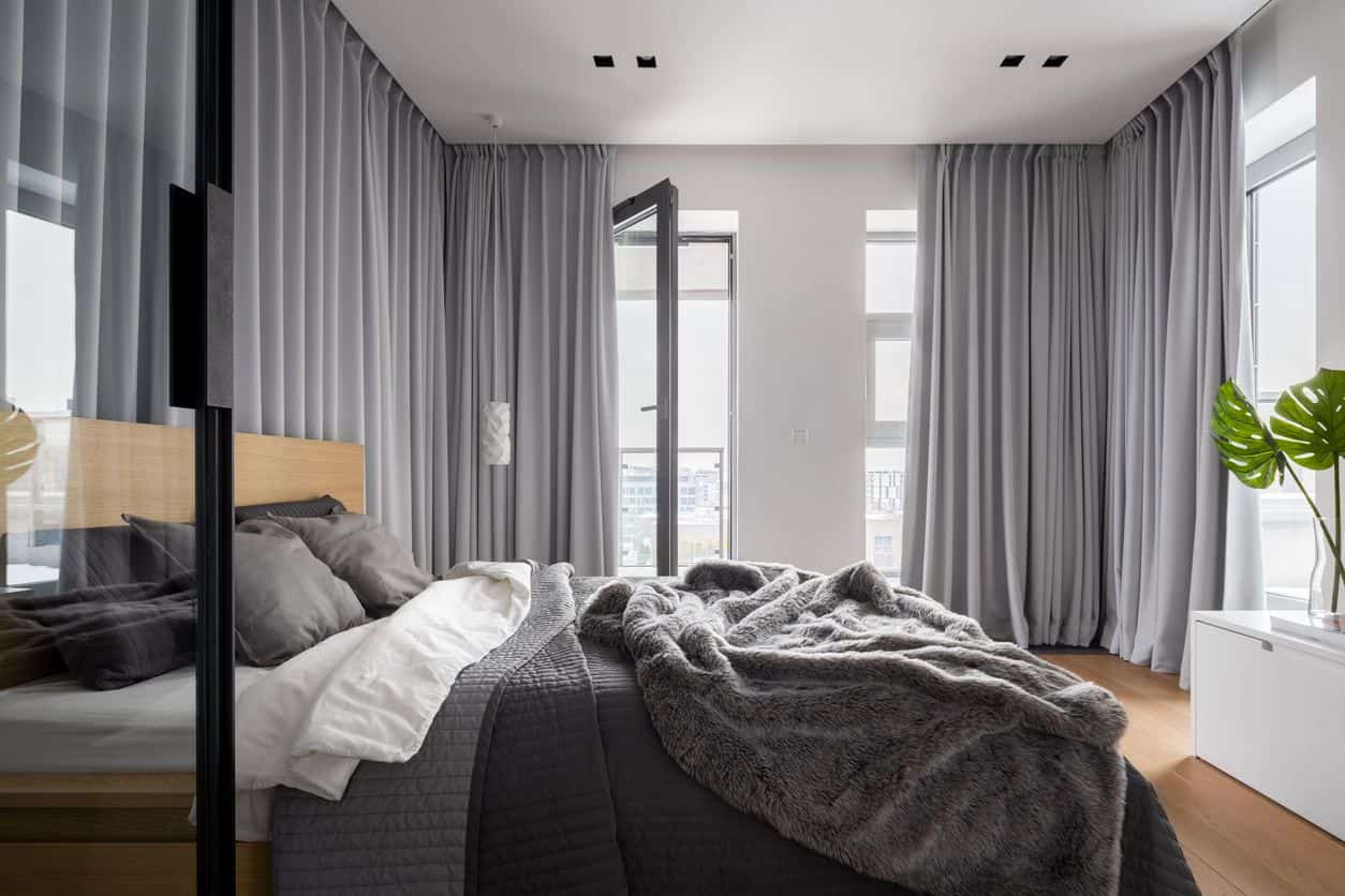 gray modern bedroom