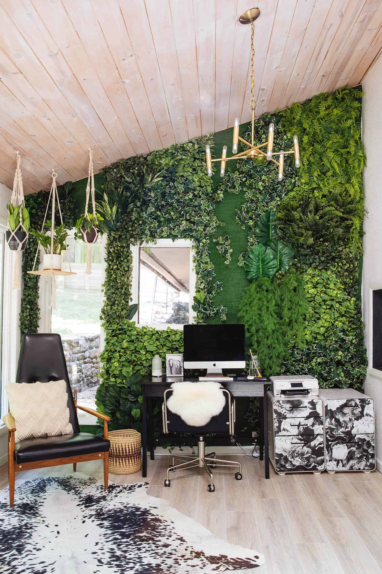 office with greenery