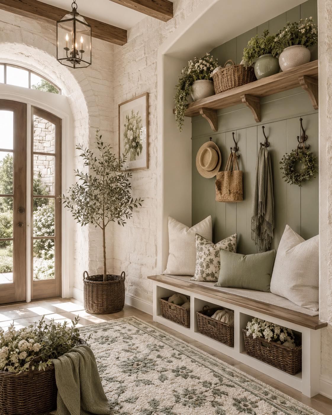 01-sage-stone-mudroom-nook-boho-entryway