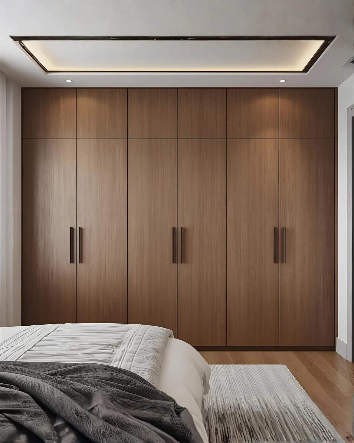 01-walnut-wall-wardrobe-recessed-ceiling-tray
