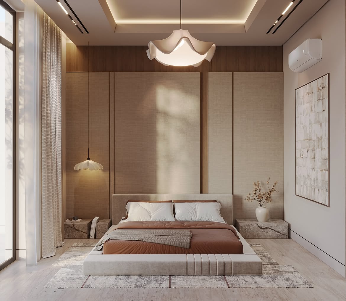02-grasscloth-panels-rust-linen-bedding-alaa_mohsen194