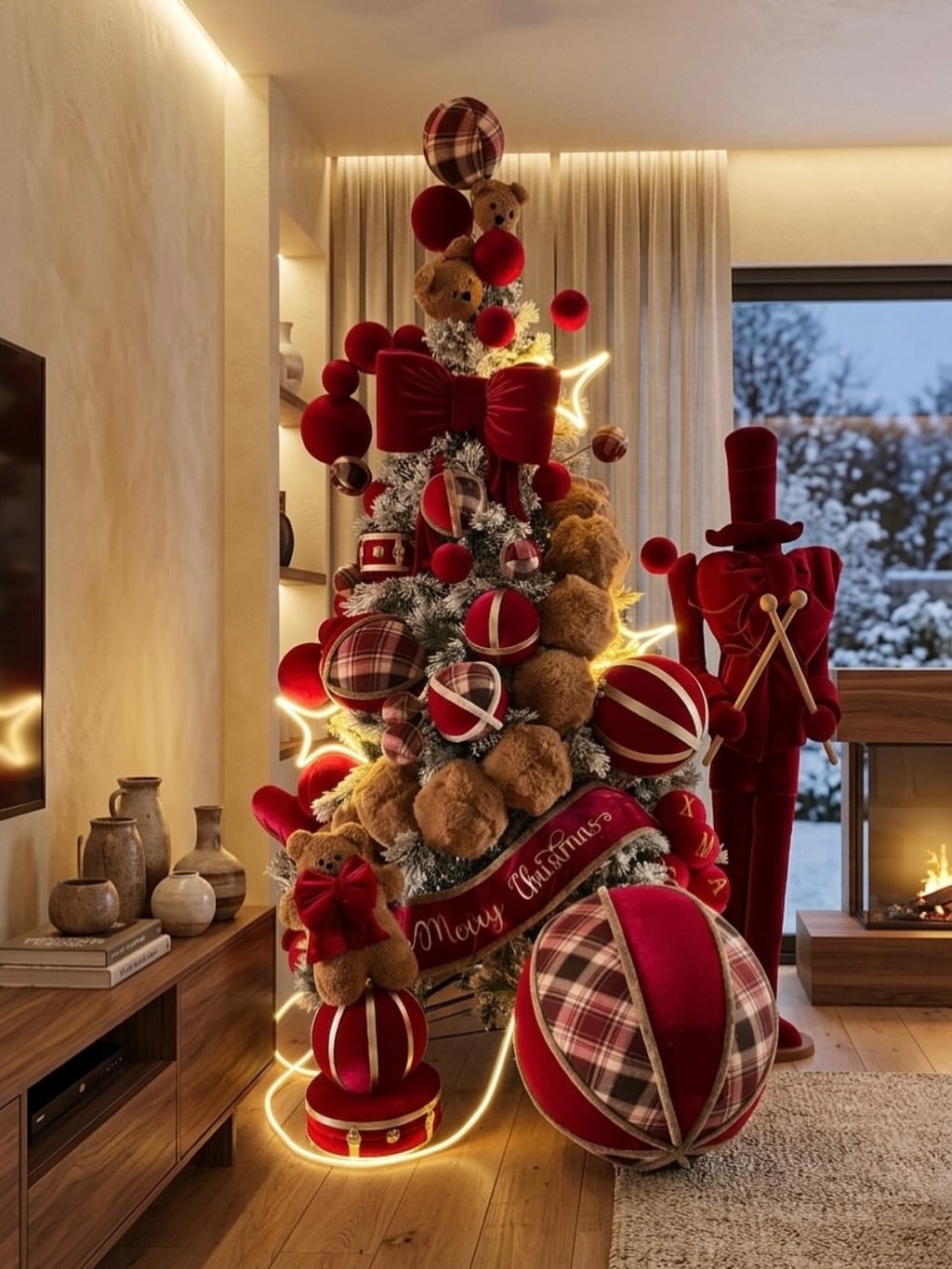 02-red-velvet-teddy-bear-christmas-tree