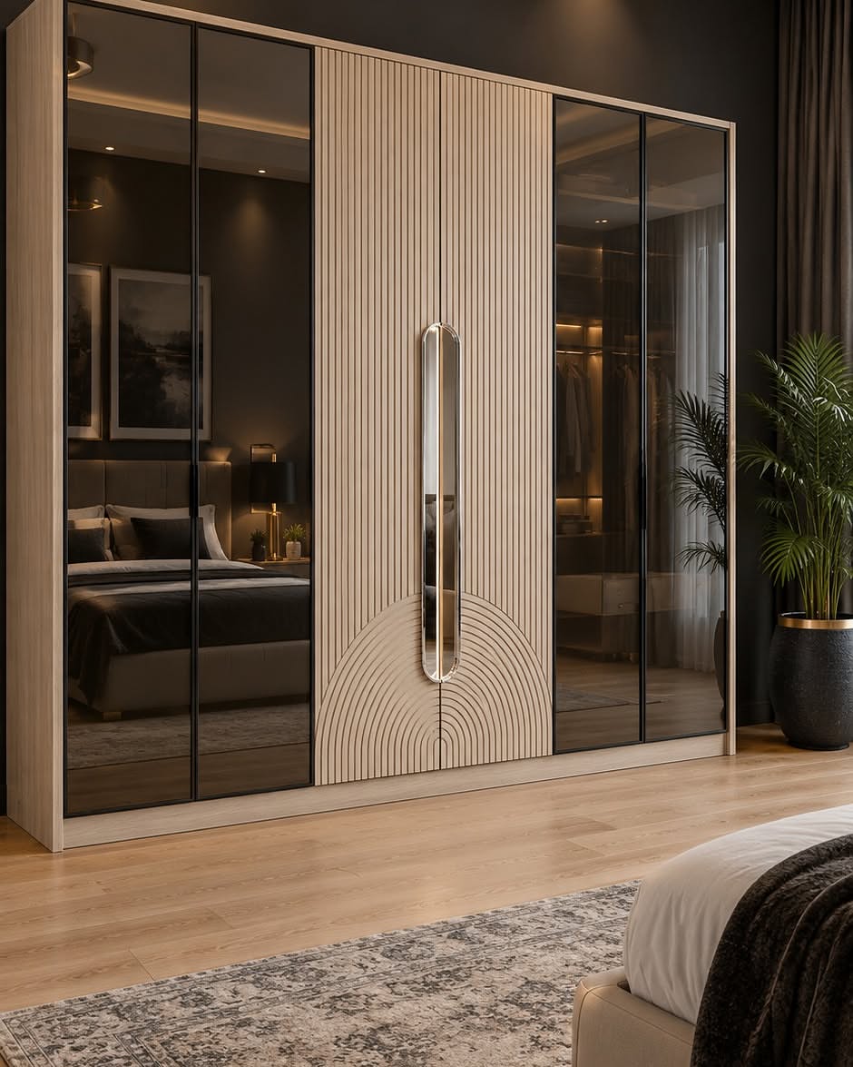 04-mirrored-wardrobe-fluted-wood-center-panel