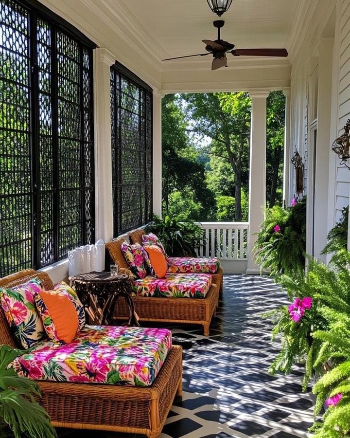 05-screened-front-porch-tropical-floral-cushions