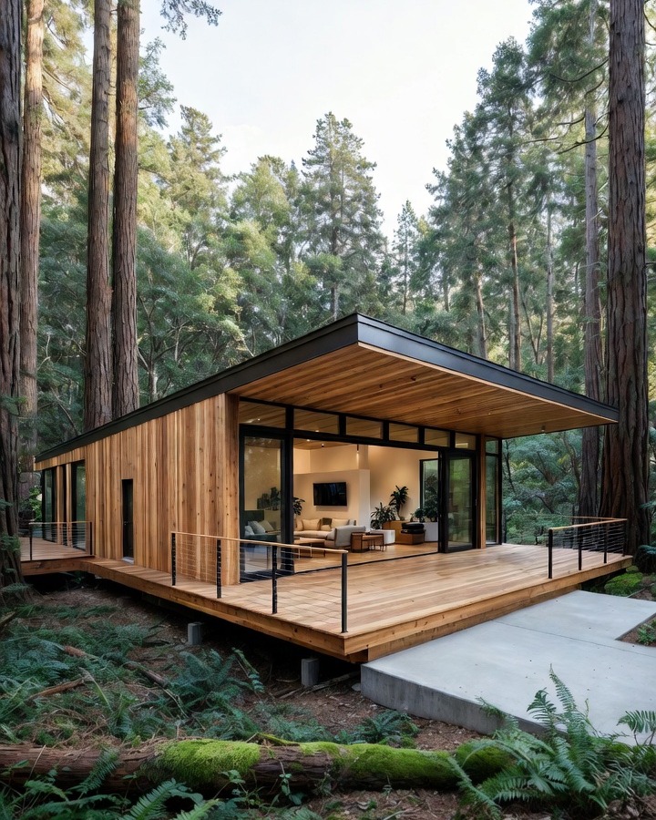 07-flat-roof-cedar-cabin-redwood-forest-wraparound-deck