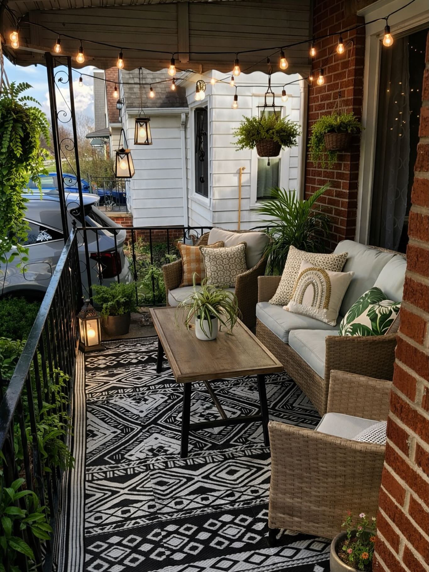 07-small-front-porch-string-lights-black-rug