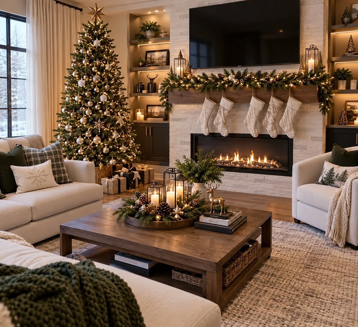 08-modern-living-room-stocking-mantel-tv-fireplace