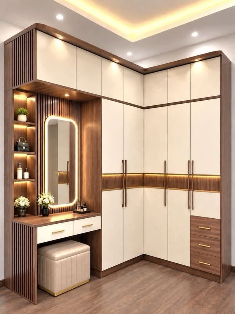 08-walnut-and-white-l-shape-wardrobe-with-built-in-vanity