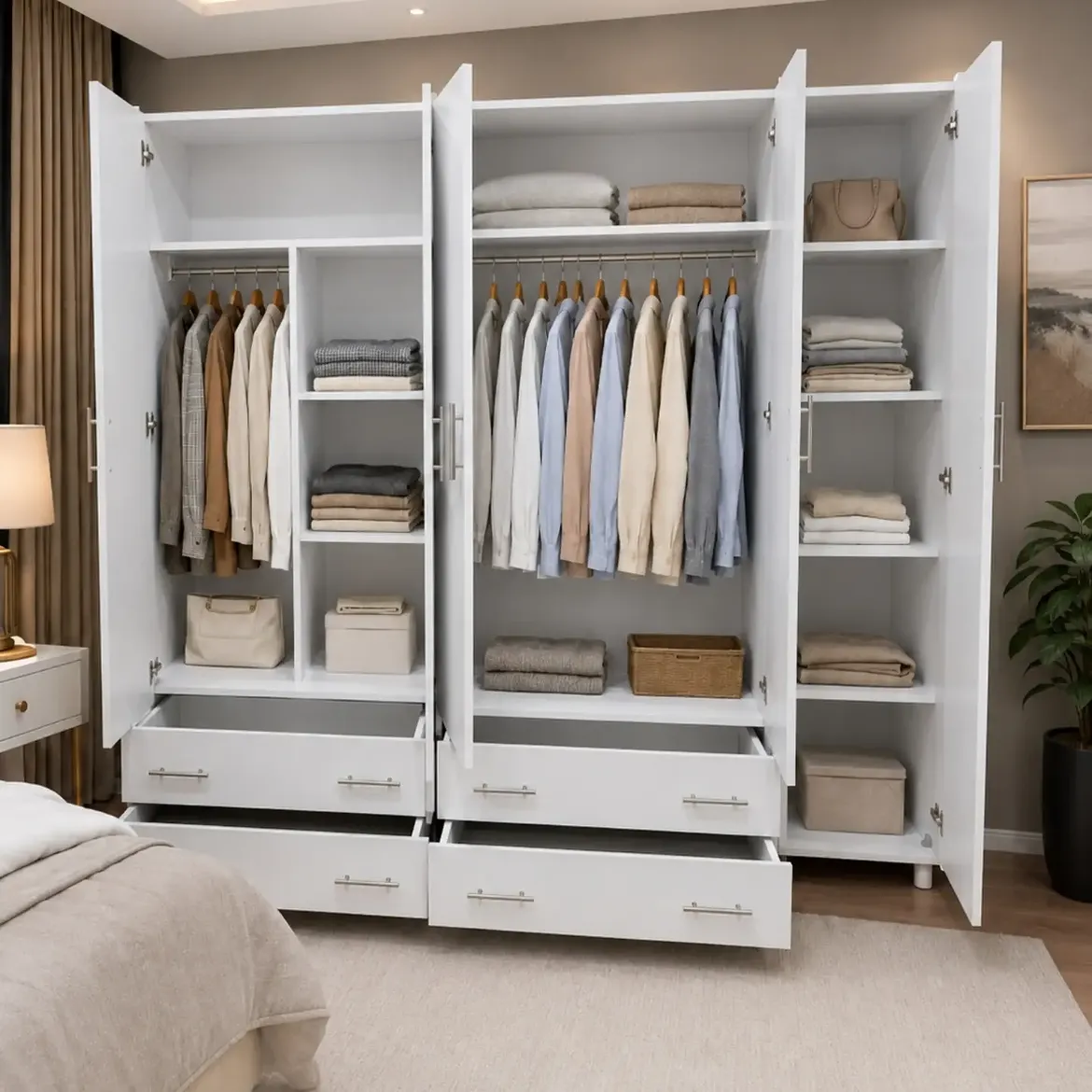 09-bedroom-organization-freestanding-white-wardrobe-system