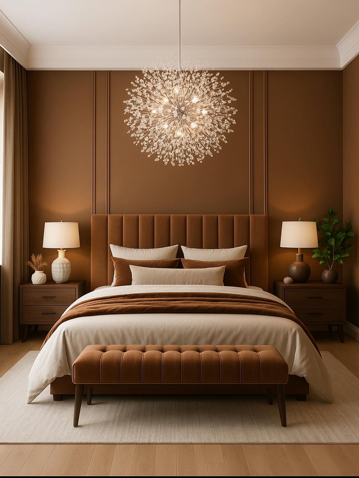 09-camel-headboard-with-starburst-chandelier
