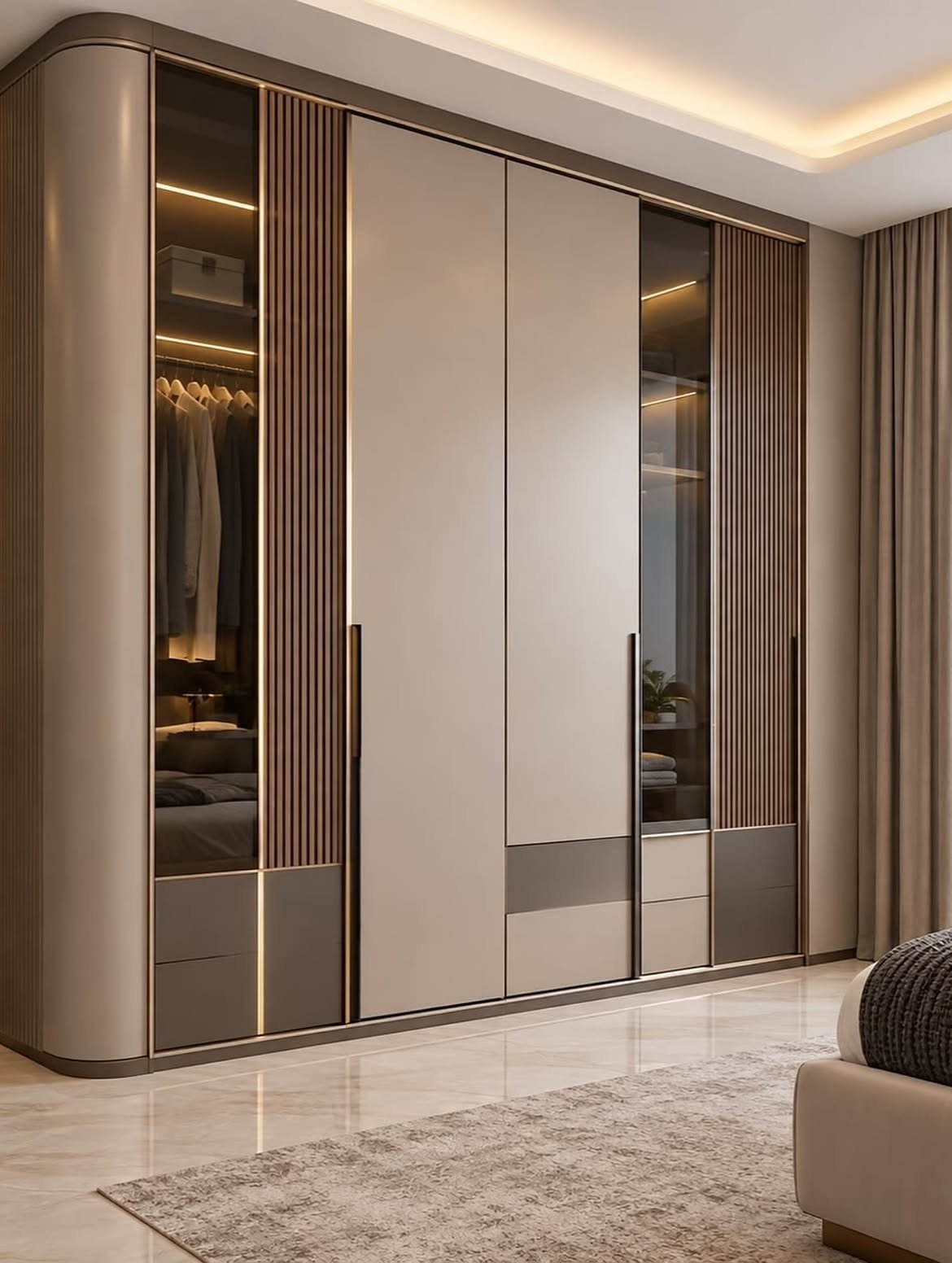 12-mixed-material-modern-wardrobe-with-glass-slat-wood-and-brass-trim