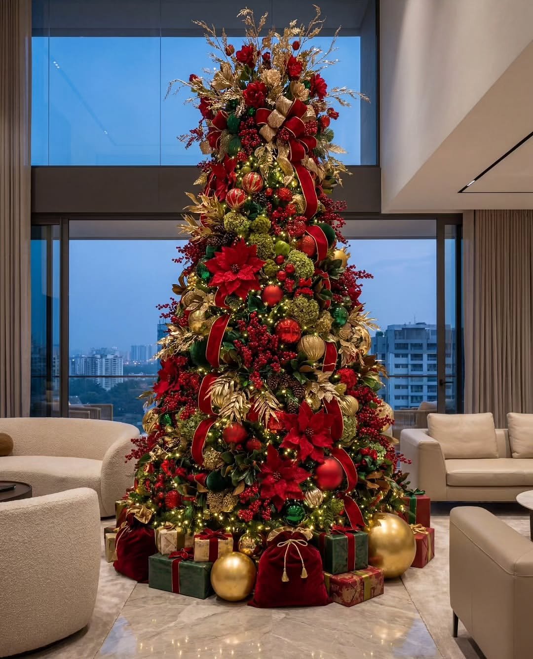 13-classic-red-green-gold-christmas-tree