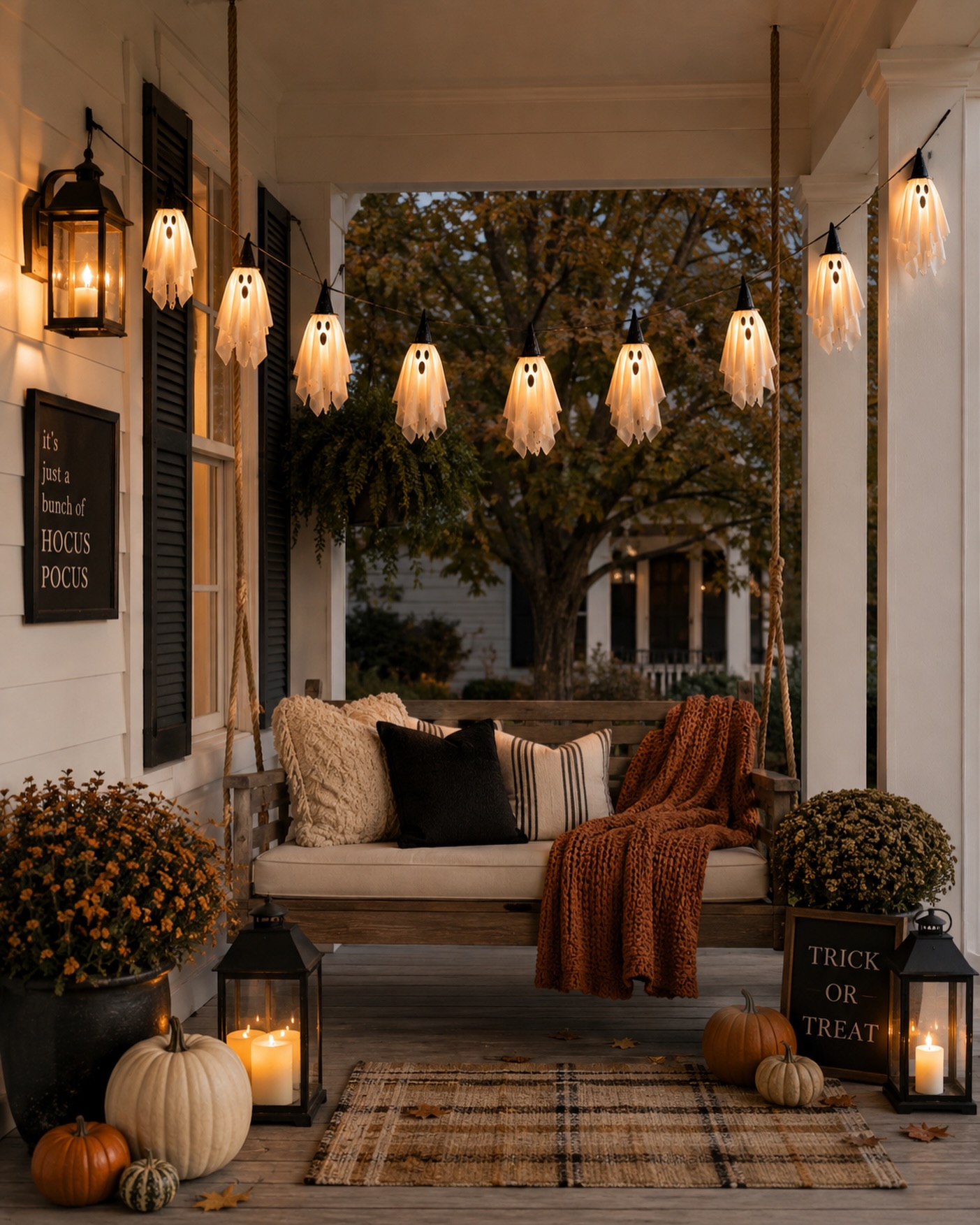 2-ghost-string-lights-on-a-front-porch-swing