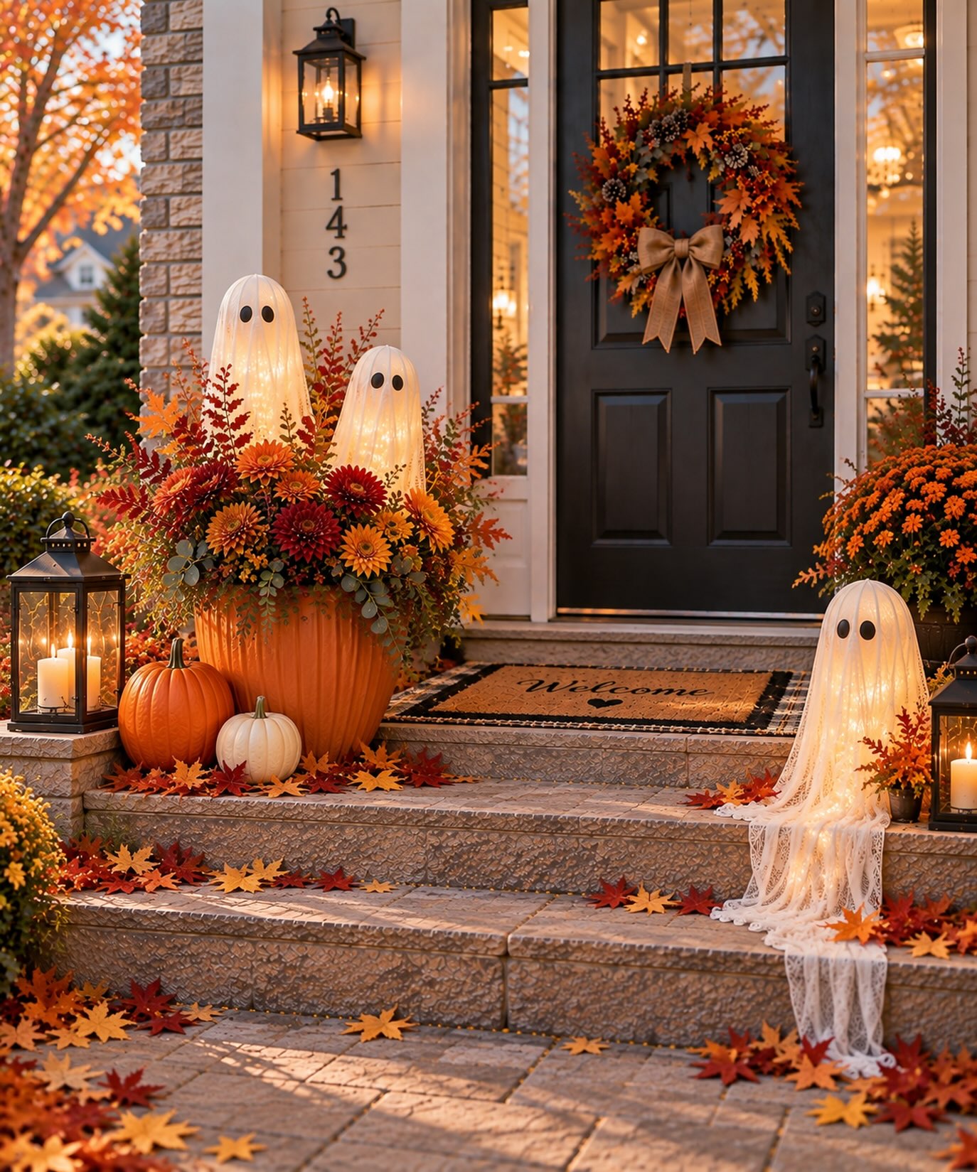 3-ghost-trio-in-fall-planter